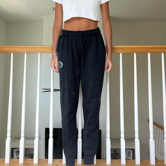 black champion oversized sweatpant gym joggers - Picture 1 of 4